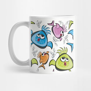 Multicolour Fish Mug